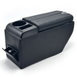 ⁦Organisateur de Console Centrale Voiture avec Accoudoir et Porte-Gobelet USB - منظم أغراض ومسند سيارة⁩ - الصورة ⁦5⁩