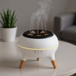 Diffuseur d'huiles essentielles ultrasonique 350 ml avec télécommande et lumières - جهاز تعطير الجو