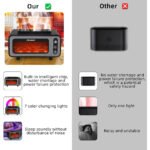 ⁦Diffuseur d'huiles essentielles et humidificateur à flamme⁩ - الصورة ⁦5⁩