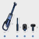 ⁦Aspirateur à main sans fil et rechargeable pour voiture avec forte aspiration - مكنسة كهربائية للسيارة⁩ - الصورة ⁦5⁩