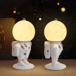⁦Lampe Astronaute lunaire avec télécommande et LED 16 couleurs - مصباح رجل الفضاء⁩ - الصورة ⁦5⁩