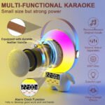 ⁦Haut-parleur Bluetooth karaoké astronaute avec microphone et réveil intégré⁩ - الصورة ⁦2⁩