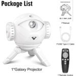⁦Projecteur Galaxie Astronaute éclairage étoilé réglable à 360° avec télécommande - جهاز عرض نجوم ومكبر صوت⁩ - الصورة ⁦2⁩
