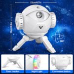 ⁦Projecteur Galaxie Astronaute éclairage étoilé réglable à 360° avec télécommande - جهاز عرض نجوم ومكبر صوت⁩ - الصورة ⁦6⁩