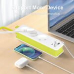 ⁦AVEL Multiprise 3 Sockets avec 4 ports USB Cordon 1,8 m Enroulable - مقبس طاقة مع منافذ شحن⁩ - الصورة ⁦3⁩