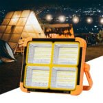 ⁦Projecteur LED Rechargeable 1000W avec Panneau Solaire - مصباح تخييم عالي السطوع⁩ - الصورة ⁦6⁩