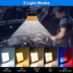 ⁦Projecteur LED Rechargeable 1000W avec Panneau Solaire - مصباح تخييم عالي السطوع⁩ - الصورة ⁦4⁩