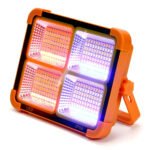 ⁦Projecteur LED Rechargeable 1000W avec Panneau Solaire - مصباح تخييم عالي السطوع⁩ - الصورة ⁦2⁩