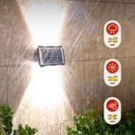 ⁦Projecteur Solaire Étanche IP65 pour Jardin et Terrasse -  ضوء جداري خارجي يعمل بالطاقة الشمسية مقاوم للماء⁩ - الصورة ⁦5⁩