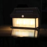 ⁦Triple Lanterne Vintage Bougie, nouvelle lampe murale à induction solaire⁩ - الصورة ⁦3⁩