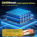 ⁦Lampe Solaire Rechargeable LED 300 W Portable et Magnétique 26000LM - مصباح محمول قابل للشحن بالطاقة الشمسية⁩ - الصورة ⁦7⁩