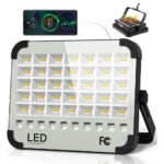 Lampe Solaire Rechargeable LED 300 W Portable et Magnétique 26000LM - مصباح محمول قابل للشحن بالطاقة الشمسية