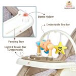⁦Chaise à bascule portable pour enfants avec poignée parentale inclinaison multi-positions - كرسي أطفال بعدة وضعيات للجلوس⁩ - الصورة ⁦5⁩