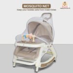 ⁦Chaise à bascule portable pour enfants avec poignée parentale inclinaison multi-positions - كرسي أطفال بعدة وضعيات للجلوس⁩ - الصورة ⁦7⁩