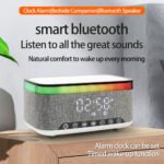 ⁦Haut-parleur Bluetooth intelligent, veilleuse créative de bureau, chargeur audio sans fil, lumière d'ambiance de chevet⁩ - الصورة ⁦2⁩