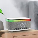 ⁦Haut-parleur Bluetooth intelligent, veilleuse créative de bureau, chargeur audio sans fil, lumière d'ambiance de chevet⁩ - الصورة ⁦5⁩