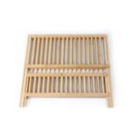 ⁦Égouttoir à vaisselle pliable en bambou de haute qualité - حامل أواني الغسيل⁩ - الصورة ⁦3⁩