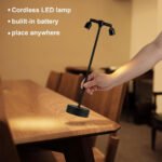 ⁦Lampe de bureau LED rétro à double tête rotative à 360 degré  - مصباح مكتب بعدة أوضاع إضاءة⁩ - الصورة ⁦7⁩