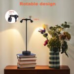 ⁦Lampe de bureau LED rétro à double tête rotative à 360 degré  - مصباح مكتب بعدة أوضاع إضاءة⁩ - الصورة ⁦5⁩