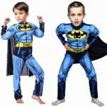 Tenue de Deguisement Batman Bleu Pour Enfants