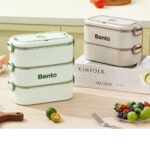 ⁦Boîte à lunch 3 Compartiment en Inox 304 , pratique et facile à transporter⁩ - الصورة ⁦5⁩