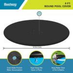 ⁦Grand bâche de piscine 244cm Bestway 58032 – غطاء مسبح⁩ - الصورة ⁦3⁩