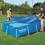 ⁦Grand bâche de piscine rectangulaire en polyéthylène 259 x 170 cm Bestway 58105 - غطاء مسبح⁩ - الصورة ⁦2⁩