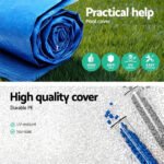 ⁦Grand bâche de piscine rectangulaire en polyéthylène 300 x 201 cm Bestway 58106 - غطاء مسبح⁩ - الصورة ⁦2⁩