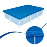 ⁦Grande bâche de piscine rectangulaire en polyéthylène 400 x 211 cm Bestway 58107 - غطاء مسبح⁩ - الصورة ⁦2⁩