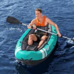 ⁦Hydro-Force Kayak Ventura Canoë Pompe+Rame Et Siège 130kg Bestway-65118⁩ - الصورة ⁦3⁩