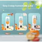 ⁦Blender à jus portables rechargeable, tasses de presse-agrumes multifonctionnelles⁩ - الصورة ⁦2⁩