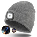 Bonnet LED Unisexe Rechargeable par USB - Gris