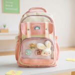 Sac à Dos Scolaire pour Enfants Style Kawaii BoShiKai Rose - حقيبة ظهر مدرسية للأطفال وردي