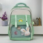 ⁦Sac à Dos Scolaire pour Enfants Style Kawaii BoShiKai Vert - حقيبة ظهر مدرسية للأطفال أخضر⁩ - الصورة ⁦2⁩