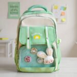 Sac à Dos Scolaire pour Enfants Style Kawaii BoShiKai Vert - حقيبة ظهر مدرسية للأطفال أخضر