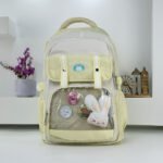 ⁦Sac à Dos Scolaire pour Enfants Style Kawaii BoShiKai Jaune - حقيبة ظهر مدرسية للأطفال أصفر⁩ - الصورة ⁦2⁩
