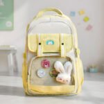 ⁦Sac à Dos Scolaire pour Enfants Style Kawaii BoShiKai Jaune - حقيبة ظهر مدرسية للأطفال أصفر⁩ - الصورة ⁦5⁩