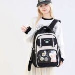 ⁦Sac à Dos Scolaire pour Enfants Style Kawaii BoShiKai Noir -  حقيبة ظهر مدرسية للأطفال أسود⁩ - الصورة ⁦3⁩