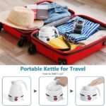 ⁦Bouilloire électrique pliable en silicone ,portable Avec  indicateur de mise hors tension غلاية كهربائية قابلة للطي محمولة سيليكون⁩ - الصورة ⁦4⁩