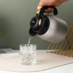 ⁦Pichet isotherme , avec bac à thé divisé et couvercle d'affichage de la température en acier inoxydable 304 1100 ml⁩ - الصورة ⁦5⁩