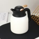 ⁦Pichet isotherme , avec bac à thé divisé et couvercle d'affichage de la température en acier inoxydable 304 1100 ml⁩ - الصورة ⁦3⁩