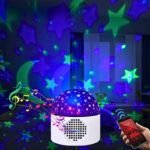 ⁦Boule Disco lumineuse, haut-parleur Bluetooth, couleur changeante, projecteur d'étoiles de danse pour fête⁩ - الصورة ⁦2⁩