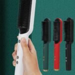 ⁦Brosse à cheveux chauffante en céramique 6 niveaux de chaleur  360° – Lisseur HQT-909B⁩ - الصورة ⁦2⁩