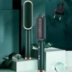 ⁦Brosse à cheveux chauffante en céramique 6 niveaux de chaleur  360° – Lisseur HQT-909B⁩ - الصورة ⁦3⁩