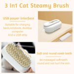 ⁦Brosse à vapeur pour chat autonettoyante 3en1 - فرشة تنظيف القطط⁩ - الصورة ⁦5⁩