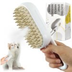 Brosse à vapeur pour chat autonettoyante 3en1 - فرشة تنظيف القطط