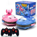 Voiture Télécommandée Stitch Bumper Car Rechargeable 2Pcs pour Enfants - لعبة سيارات اللاسلكية للأطفال ستيتش