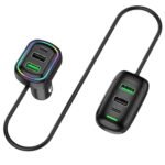 ⁦Chargeur Voiture 6 Ports USB Type-C avec Éclairage RGB – شاحن سيارة⁩ - الصورة ⁦2⁩