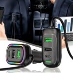 ⁦Chargeur Voiture 6 Ports USB Type-C avec Éclairage RGB – شاحن سيارة⁩ - الصورة ⁦3⁩
