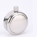 ⁦Flasque Métallique Portable 1200ml en Acier Inoxydable 18/8 avec Étui en Cuir pour Activités Extérieures⁩ - الصورة ⁦3⁩